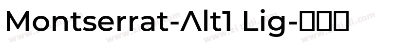 Montserrat-Alt1 Lig字体转换